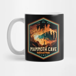 Mammoth Cave National Park Vintage WPA Style National Parks Art Mug